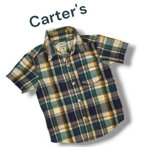 💥4/$25 Carter's Kids Plaid Shirt - Size: 2T